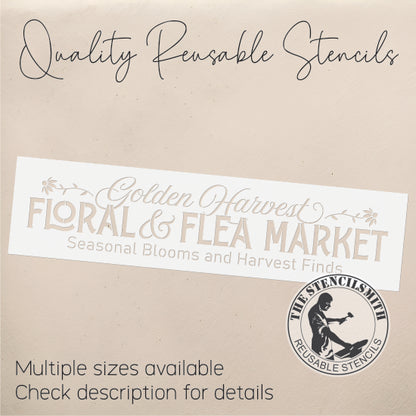 10602 Golden Harvest Floral & Flea Market Stencil
