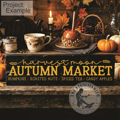 10604 Harvest Moon Autumn Market Stencil