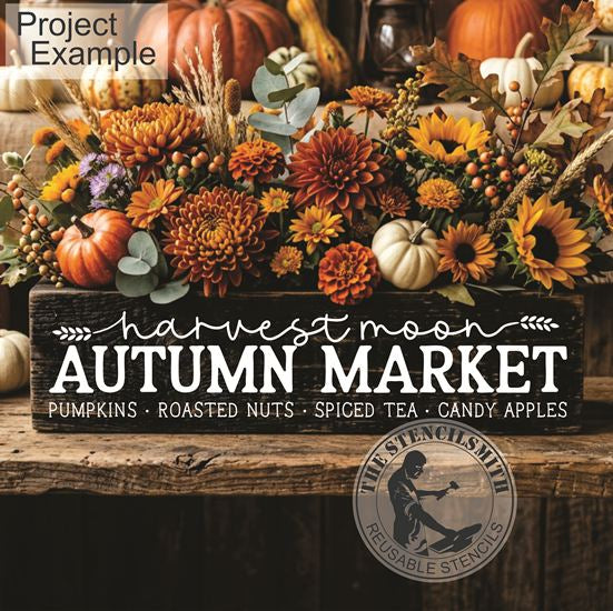 10604 Harvest Moon Autumn Market Stencil