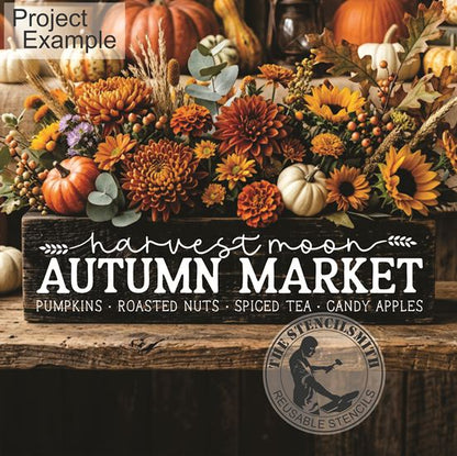 10604 Harvest Moon Autumn Market Stencil