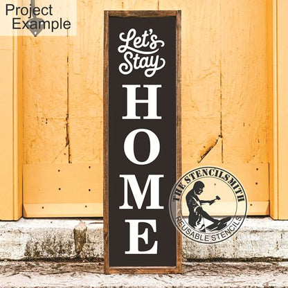 10605 Let's Stay Home Stencil