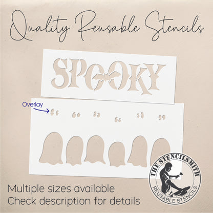 10606 Spooky Ghosts Block Stencil Set