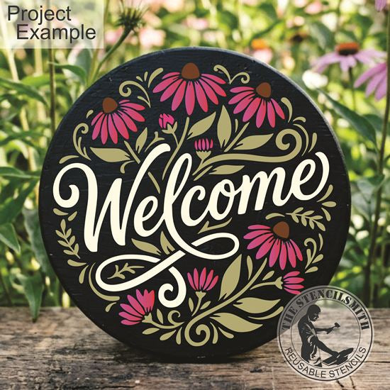 10609 Welcome Coneflower Stencil