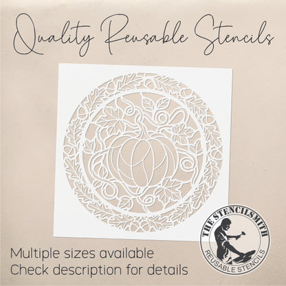 10611 Pumpkin Fall Stained Glass Stencil