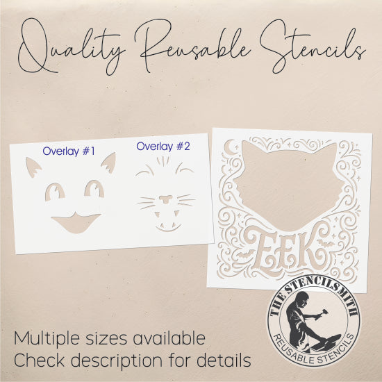 10613 Vintage Halloween Cat Stencil