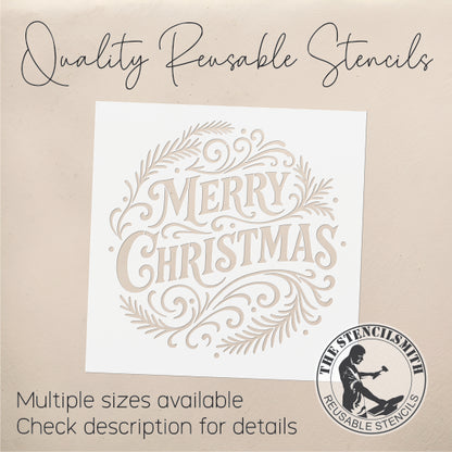 10616 Merry Christmas Stencil
