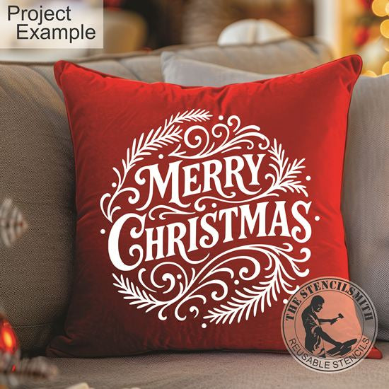 10616 Merry Christmas Stencil