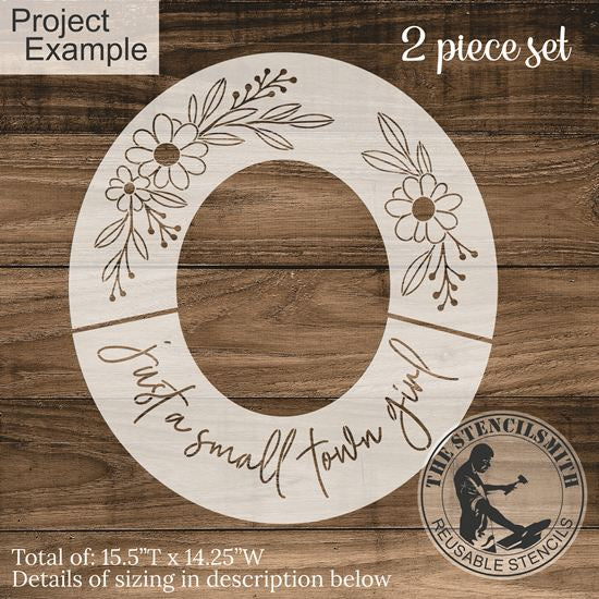 10620 Just A Small Town Girl Hat Stencil