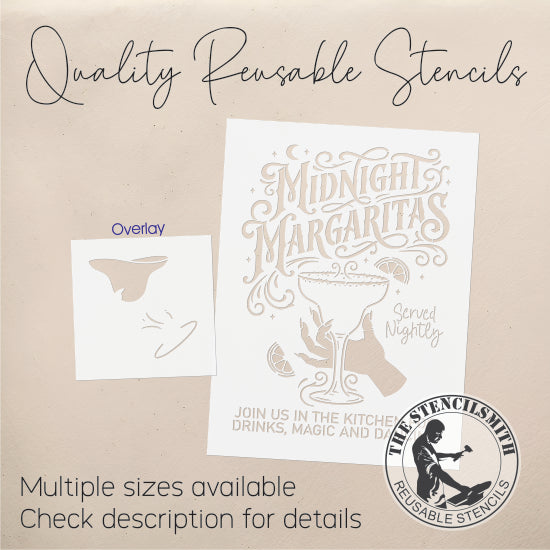 10622 Midnight Margaritas Stencil