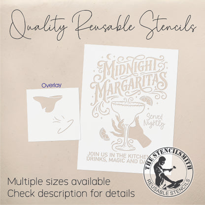 10622 Midnight Margaritas Stencil