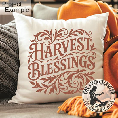 10702 Harvest Blessings Stencil