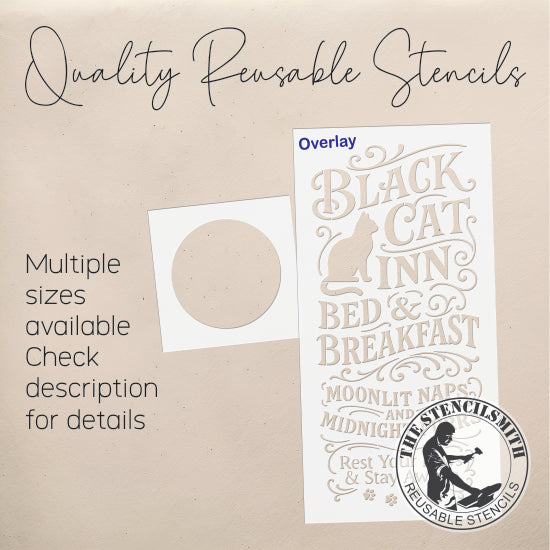 10707 Black Cat Inn Bed & Breakfast Stencil