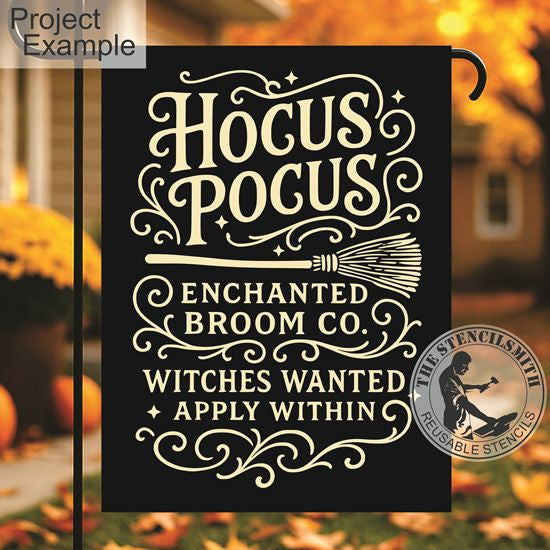 10712 Hocus Pocus Broom Co. Stencil