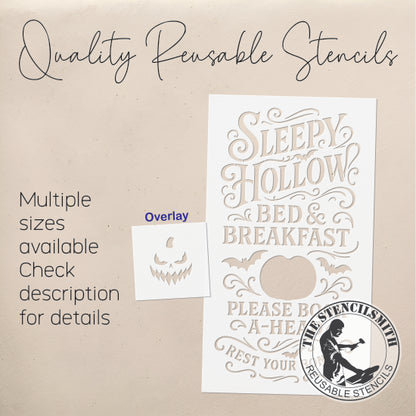 10715 Sleepy Hollow Bed & Breakfast Stencil