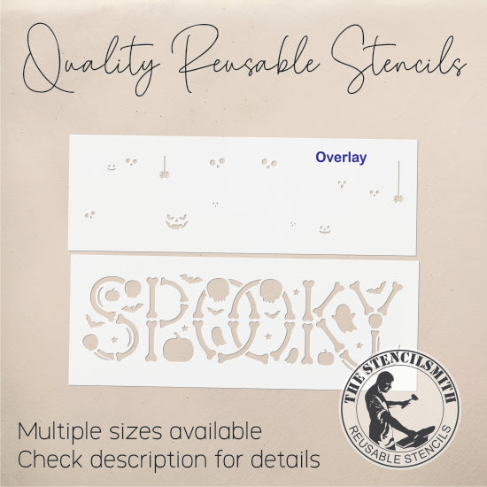 10720 Spooky Bones Stencil