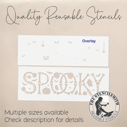 10720 Spooky Bones Stencil