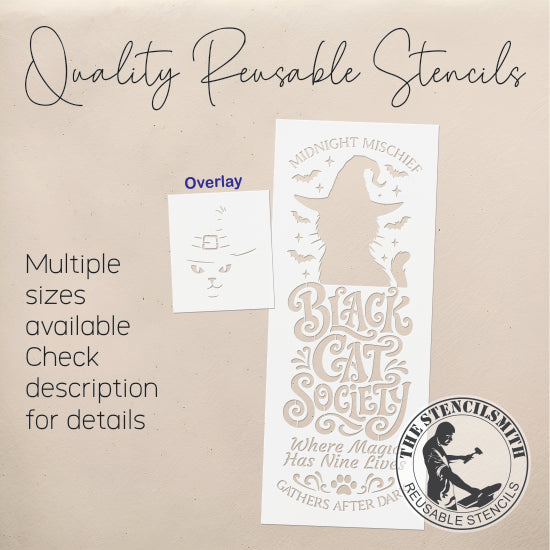 10721 Black Cat Society Stencil