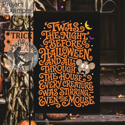 10722 'Twas The Night Before Halloween Stencil