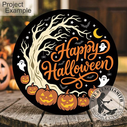 10725 Happy Halloween Stencil