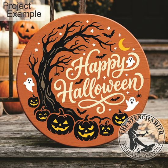 10725 Happy Halloween Stencil