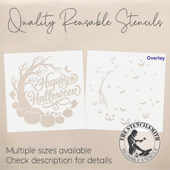 10725 Happy Halloween Stencil