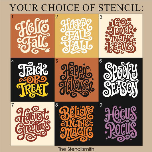 10726 Fall Mini Stencils