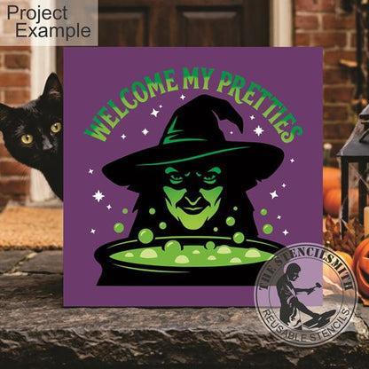 10734 Welcome My Pretties Stencil