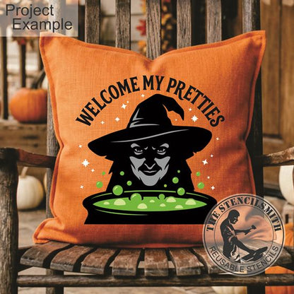 10734 Welcome My Pretties Stencil