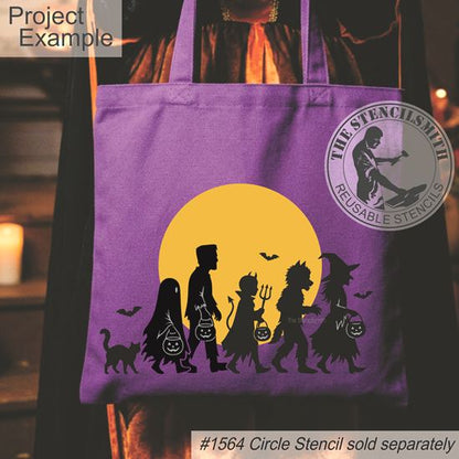 10735 Trick Or Treaters Stencil