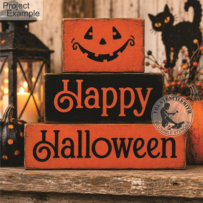 10736 Happy Halloween Block Set Stencils