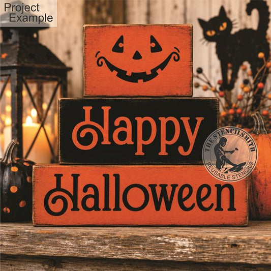 10736 Happy Halloween Block Set Stencils