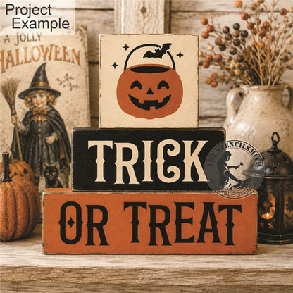 10738 Trick Or Treat Block Set Stencils