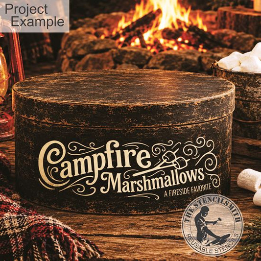 10750 Campfire Marshmallows Stencil