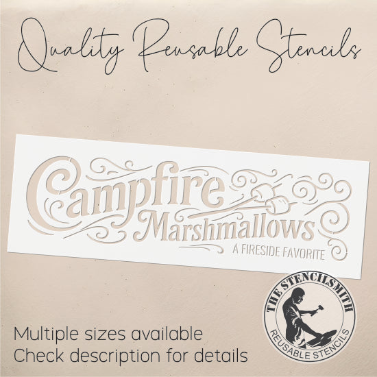 10750 Campfire Marshmallows Stencil