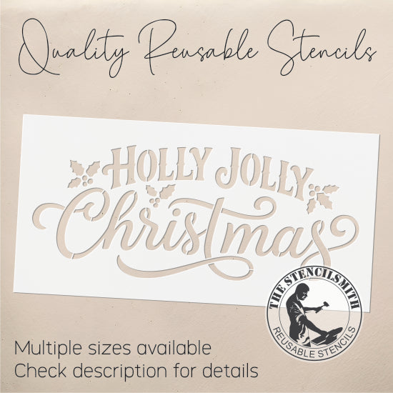 10755 Holly Jolly Christmas Stencil