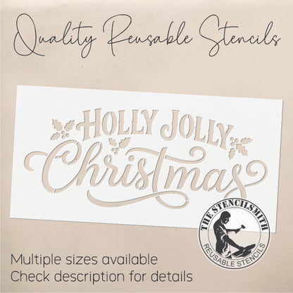 10755 Holly Jolly Christmas Stencil