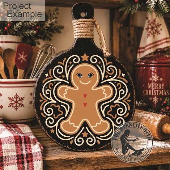 10758 Decorative Gingerbread Stencil
