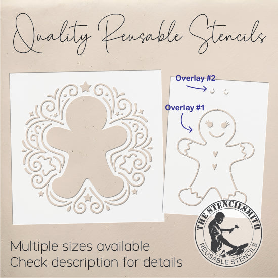 10758 Decorative Gingerbread Stencil