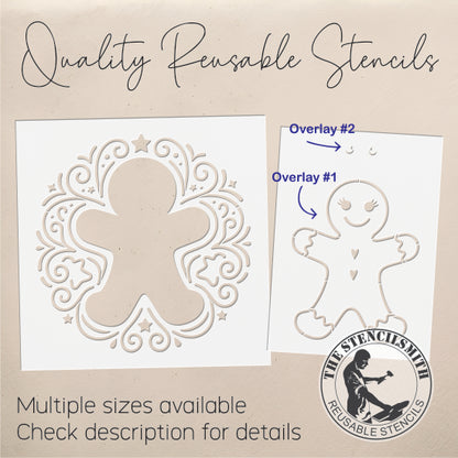 10758 Decorative Gingerbread Stencil