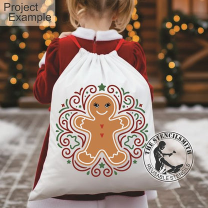 10758 Decorative Gingerbread Stencil