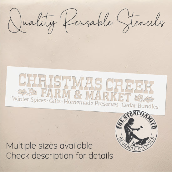 10760 Christmas Creek Farm & Market Stencil