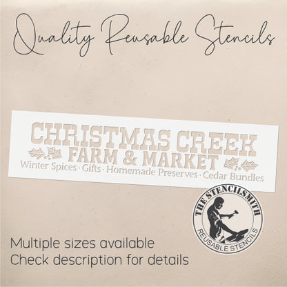 10760 Christmas Creek Farm & Market Stencil