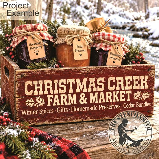 10760 Christmas Creek Farm & Market Stencil