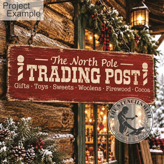 10762 North Pole Trading Post Stencil