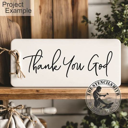 10766 Thank You God Stencil