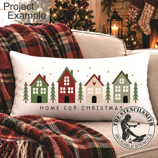 10769 Home For Christmas Stencil