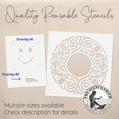 10770 Decorative Snowman Stencil