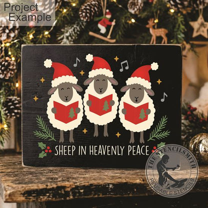 10771 Sheep In Heavenly Peace Stencil