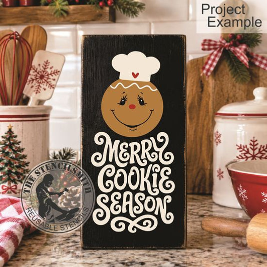 10776 Merry Cookie Season Gingerbread Stencil