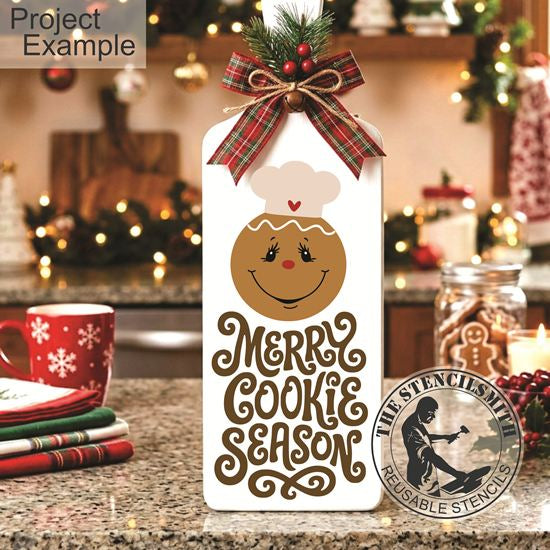 10776 Merry Cookie Season Gingerbread Stencil